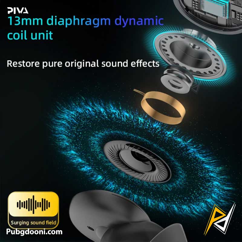 piva-s6w-neckband-gaming-earphones-6 خرید هندزفری گیمینگ گردنی پیوا Piva S6W اورجینال اصل با بهترین قیمت