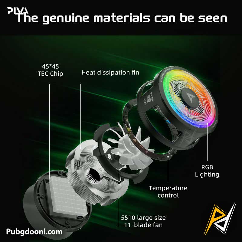 piva-t300-45w-gaming-tablet-cooler-5 خرید فن خنک کننده مگنتی رادیاتوری آیپد پیوا Piva T300 اورجینال با ارزانترین قیمت