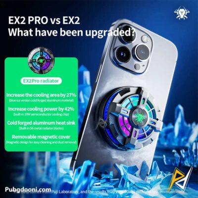 ارزانترین قیمت خرید فن خنک کننده گوشی مگنتی رادیاتوری پلکستون Plextone EX2 Pro اورجینال
