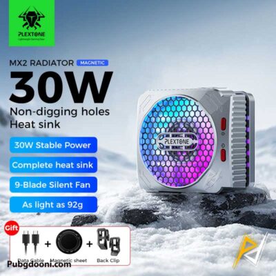 ارزانترین قیمت خرید فن خنک کننده مگنتی پلکستون Plextone MX2 اورجینال اصل