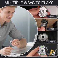 خرید فیجت چندکاره فلزی ضد استرس 3 در 1 مدل Push Slider اورجینال با بهترین قیمت