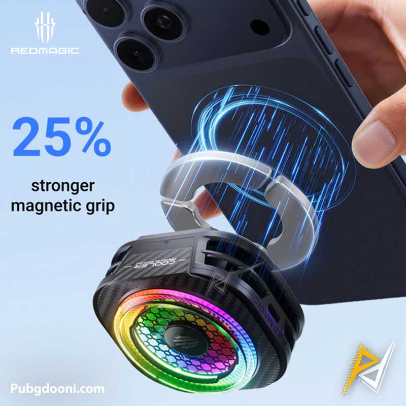 redmagic-cryo-cooler-8-pro-6 ارزانترین قیمت خرید فن خنک کننده مگنتی ردمجیک RedMagic Cryo Cooler 8 Pro اورجینال اصل