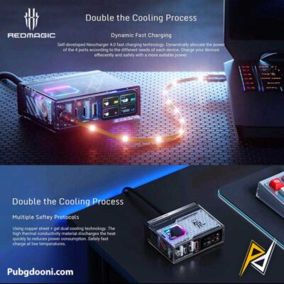 خرید آداپتور فست شارژ 150W ردمجیک RedMagic DAO GaN Charger اورجینال با ارزانترین قیمت