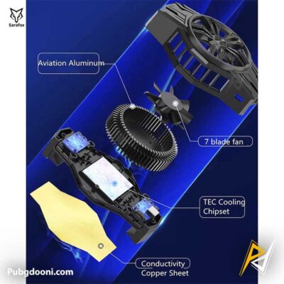 ارزانترین قیمت خرید فن خنک کننده رادیاتوری گوشی موبایل سارافاکس Sarafox S1 اورجینال
