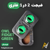 بهترین و ارزانترین قیمت خرید فیجت اسلایدر ۲ در ۱ ضد استرس Owl Fidget Slider Green اورجینال