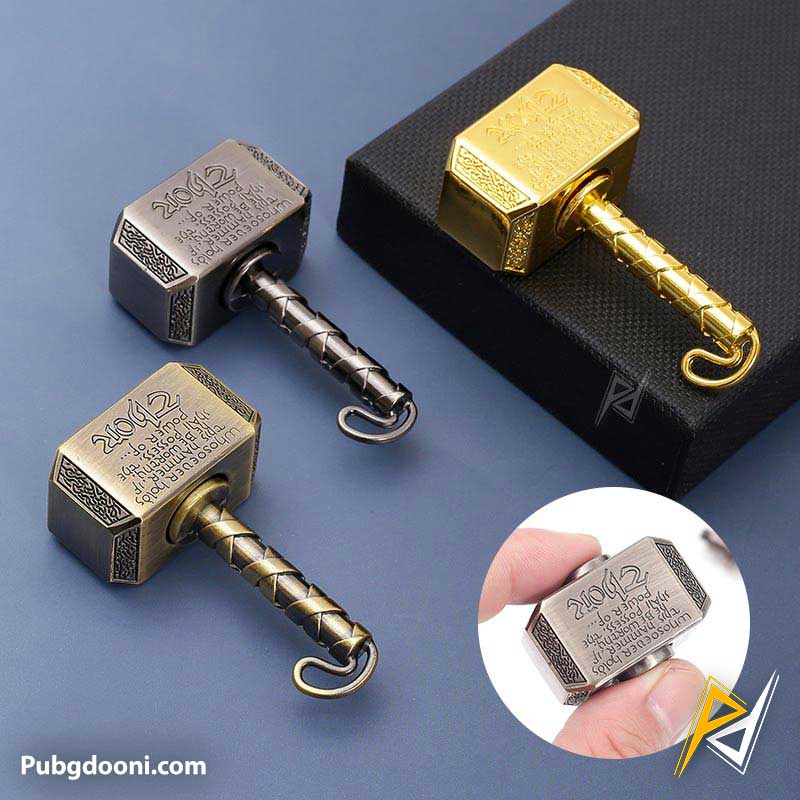 thor-hammer-spinner-fidget-4 خرید فیجت اسپینر فلزی ضد استرس مدل چکش ثور Thor اورجینال با بهترین قیمت