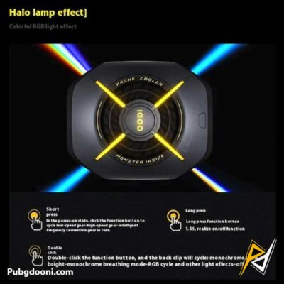 بهترین قیمت خرید خنک کننده رادیاتوری موبایل ویوو آی کو VIVO iQOO Magnetic Cooling Back Clip Pro 36W اورجینال اصل